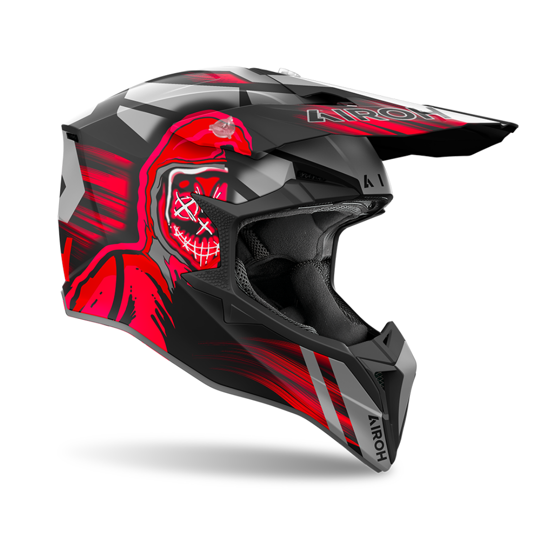 Airoh Wraaap Cyber Helmet - Red Matt
