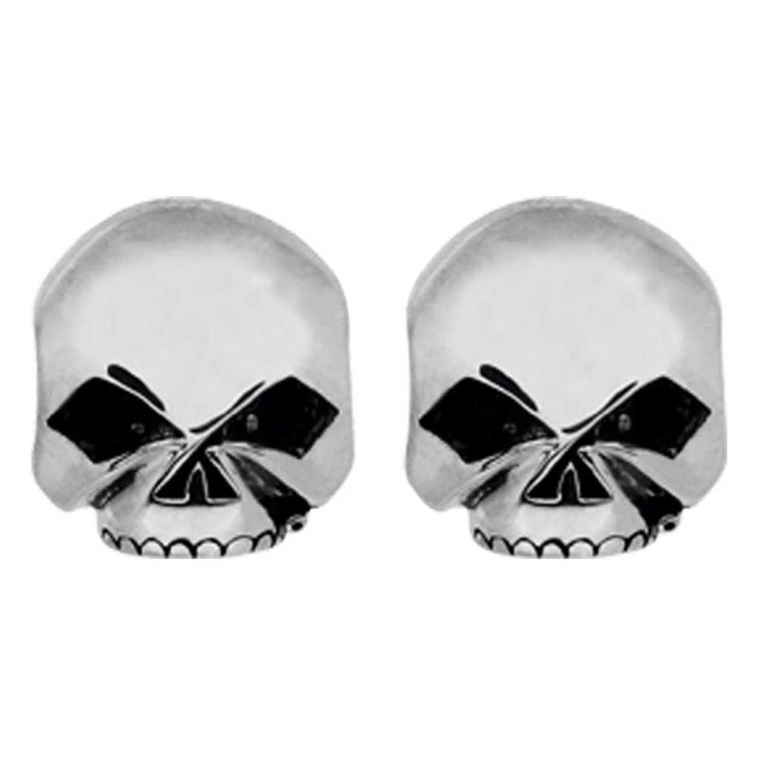 Harley-Davidson Skull Post Earrings