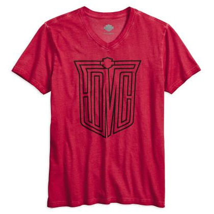 Harley-Davidson Women's HDMC V-Neck T-Shirt - Red