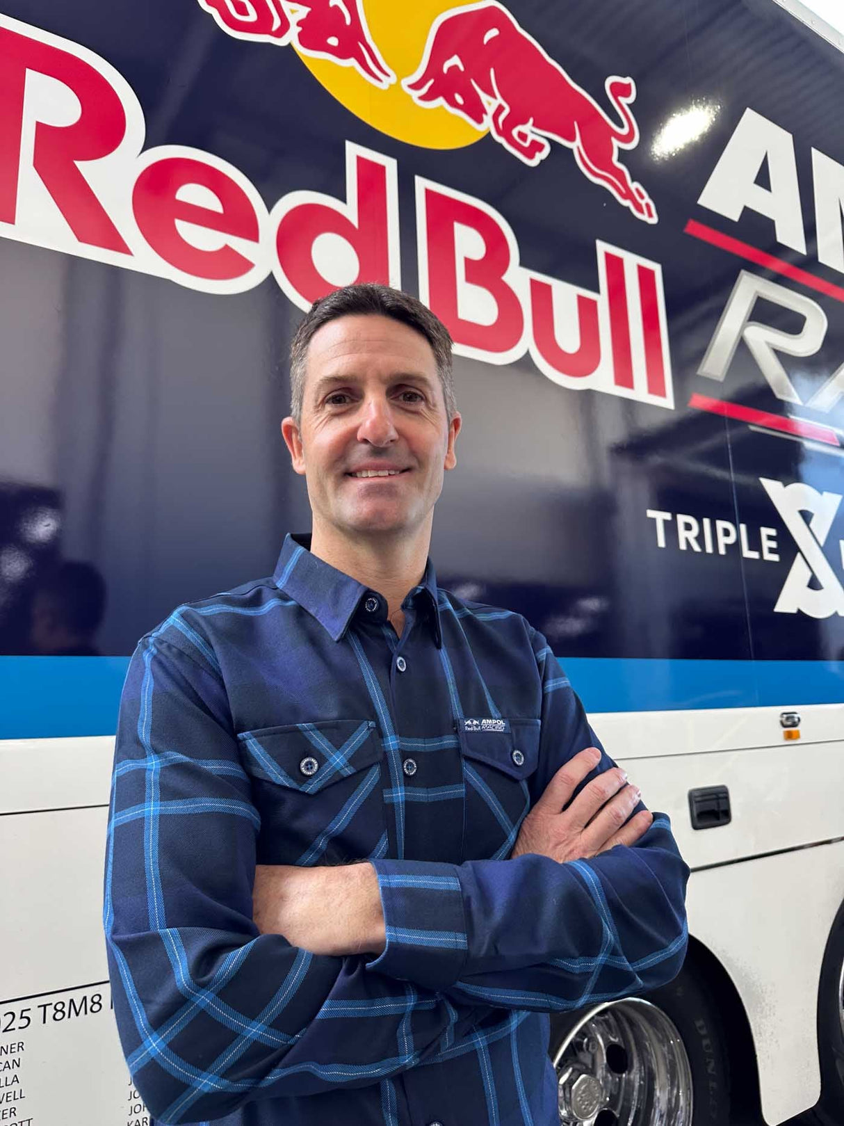 Dixxon Men's Red Bull Ampol Racing Flannel