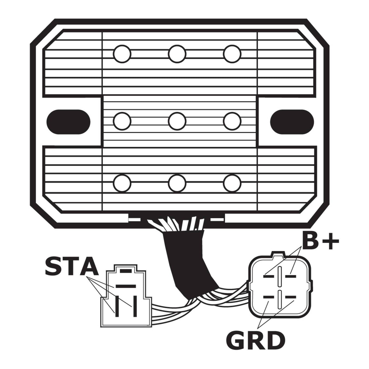J&N Regulator Rectifier (230-58062) (AHRASU6018)