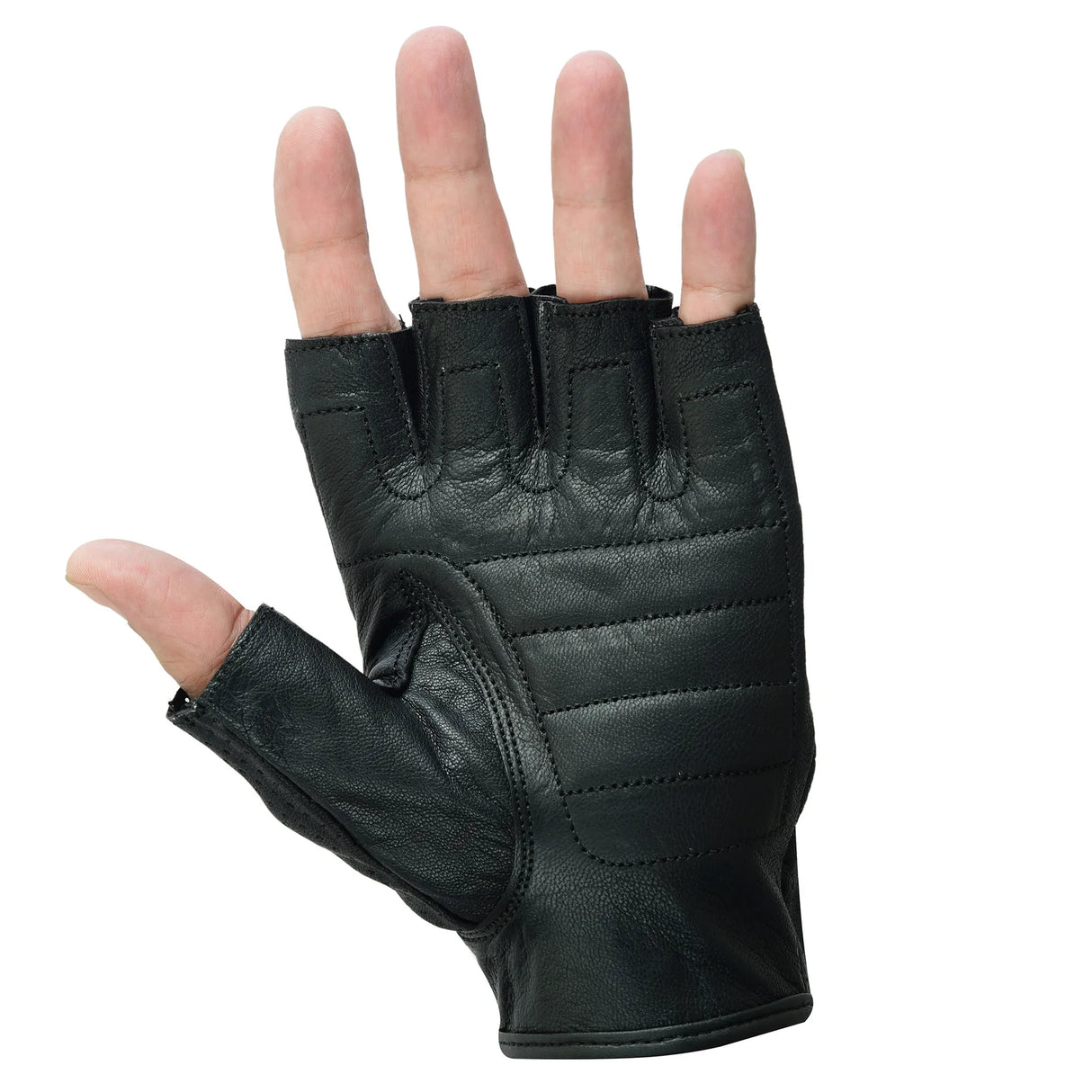 Johnny Reb Sandover Perforated Fingerless Gloves - Black