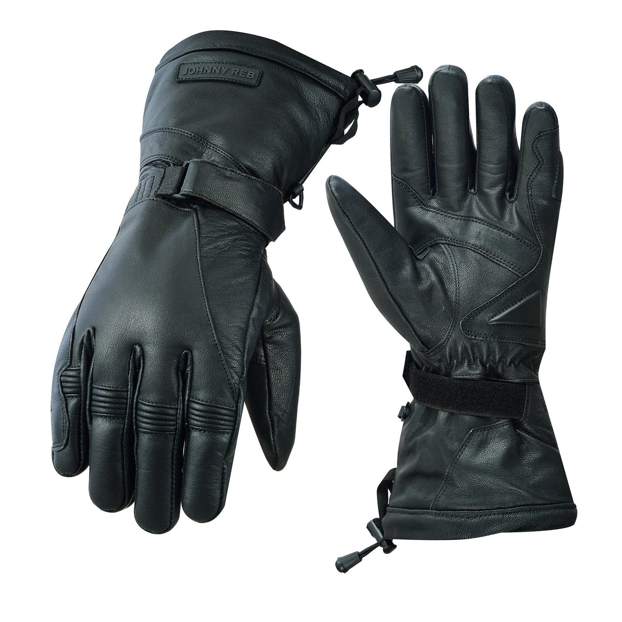 Johnny Reb Otway Leather Winter Waterproof Gloves - Black