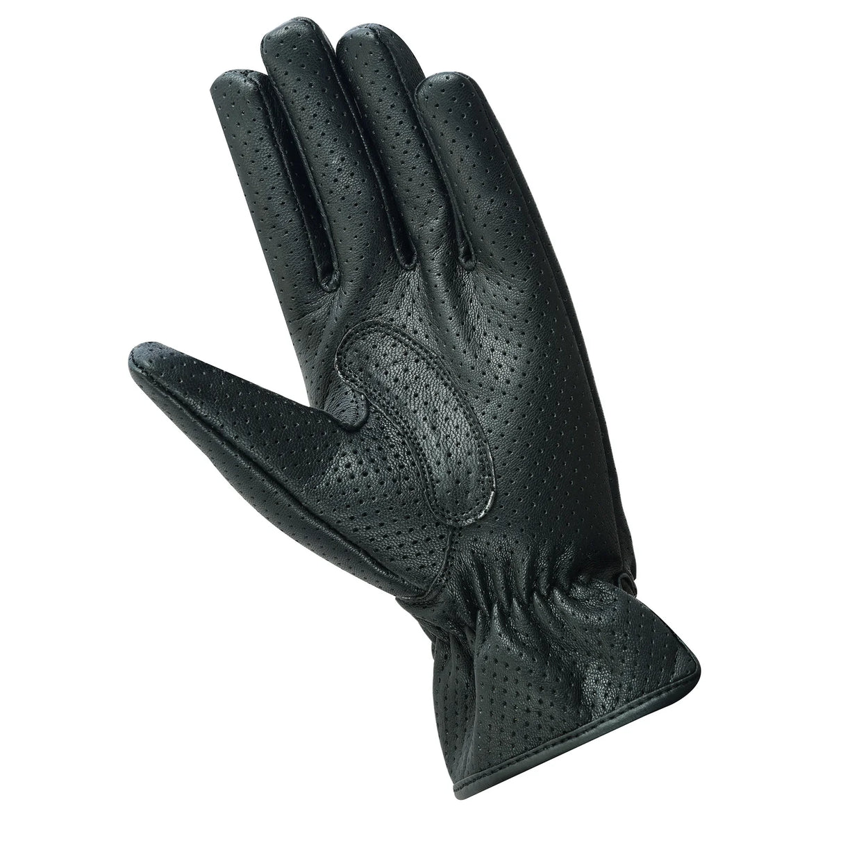 Johnny Reb Epping Leather Perforated Gloves - Black