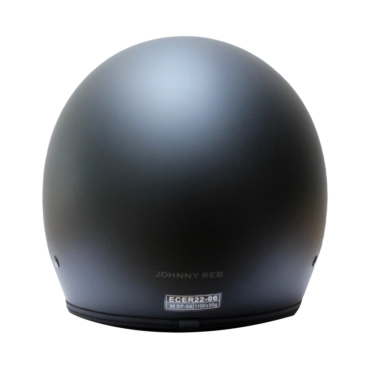 Johnny Reb O'Hara Open Face Helmet - Matte Black/Black Lining