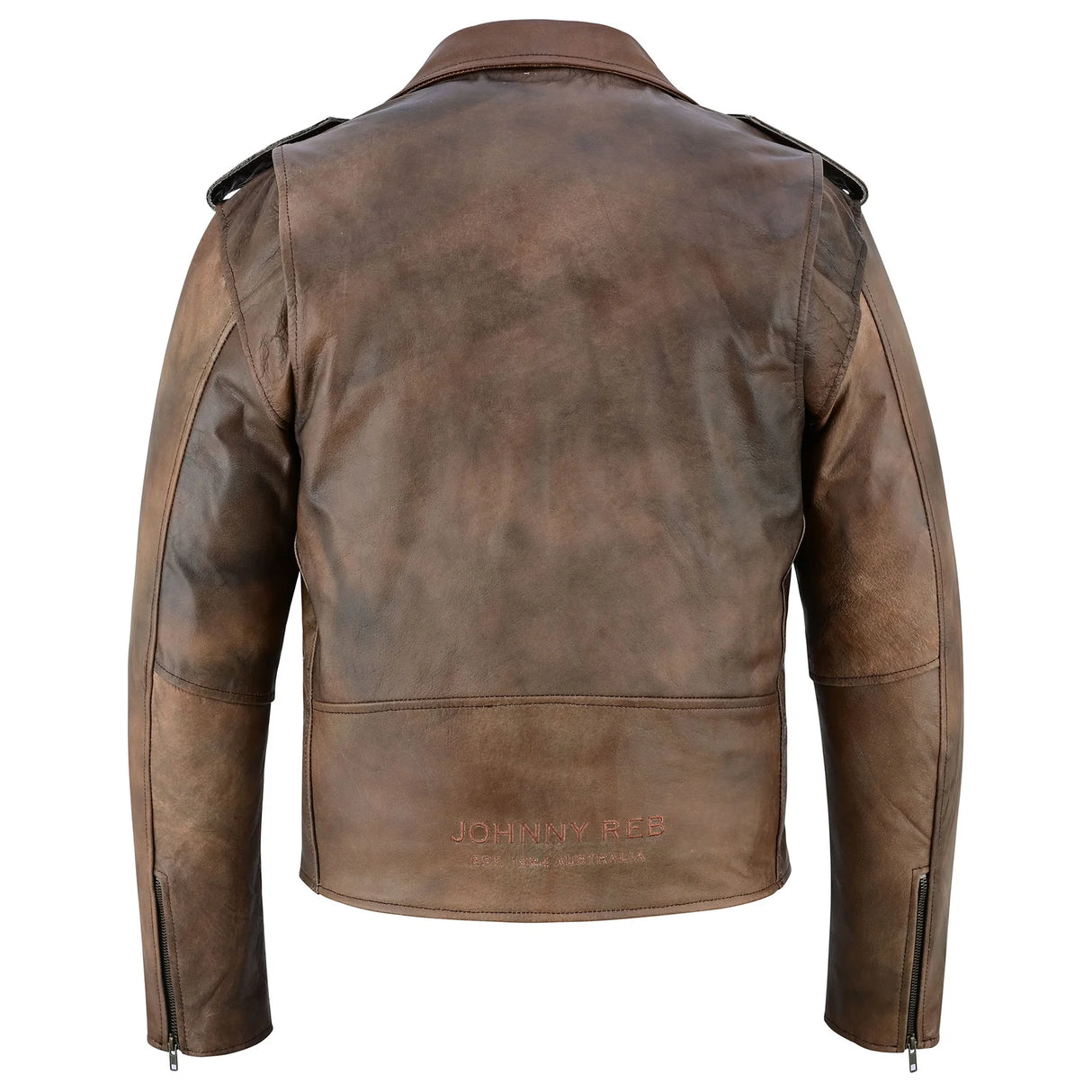 Johnny Reb Men's Kings Canyon Leather Jacket - Brown
