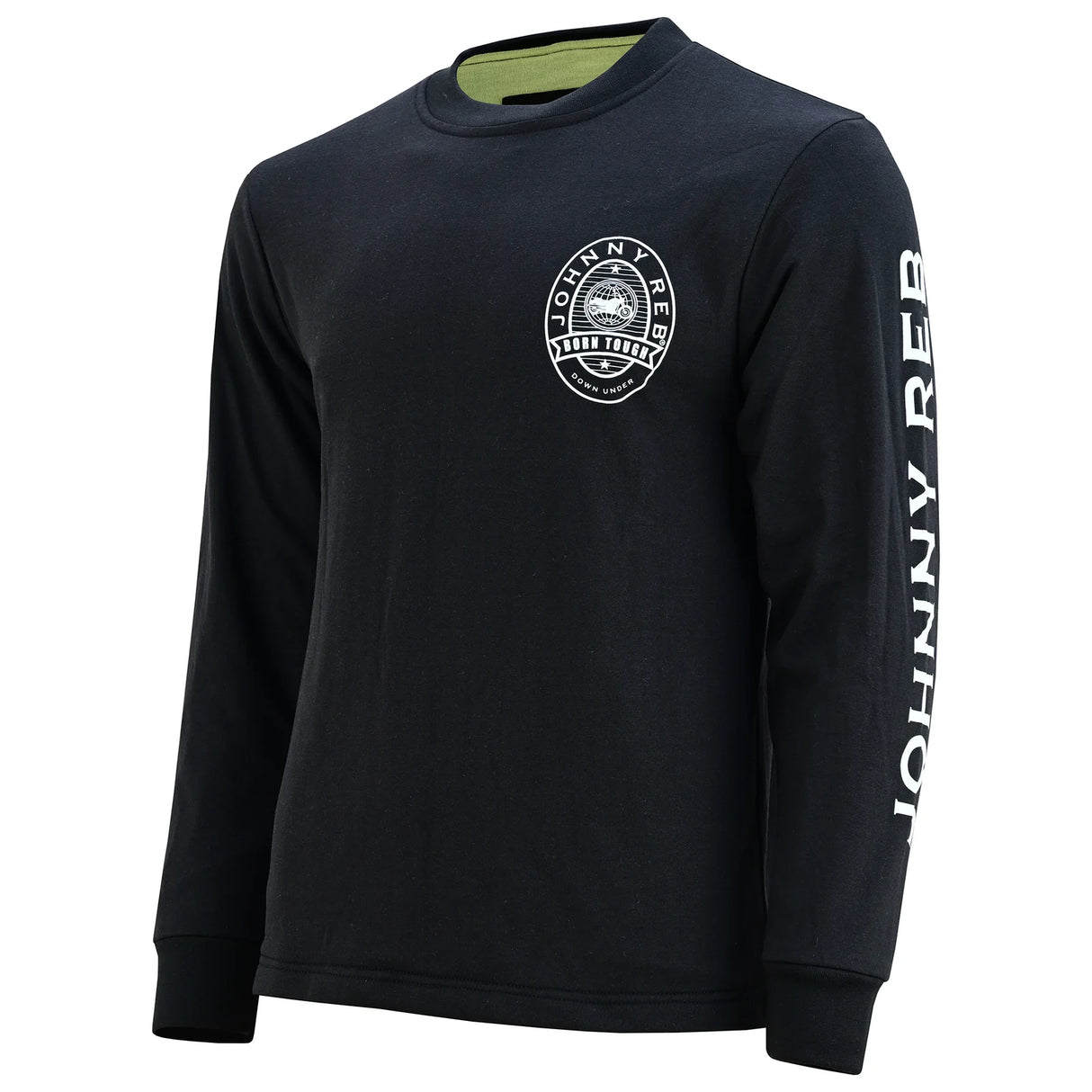 Johnny Reb Men's 'Johnny Reb' Protective Long Sleeve T-Shirt - Black/White