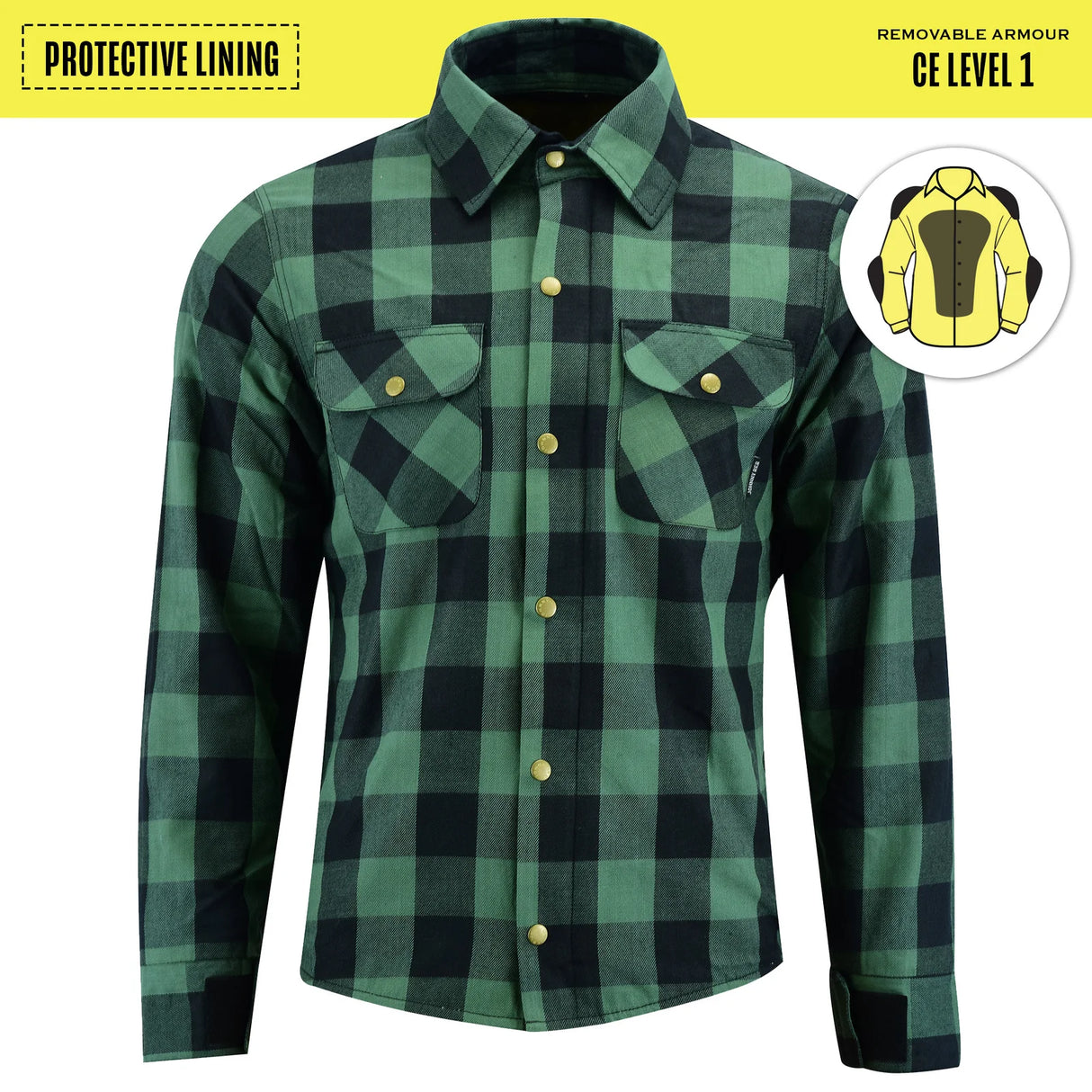 Johnny Reb Men's Waratah Protective Shirt - Forest/Check