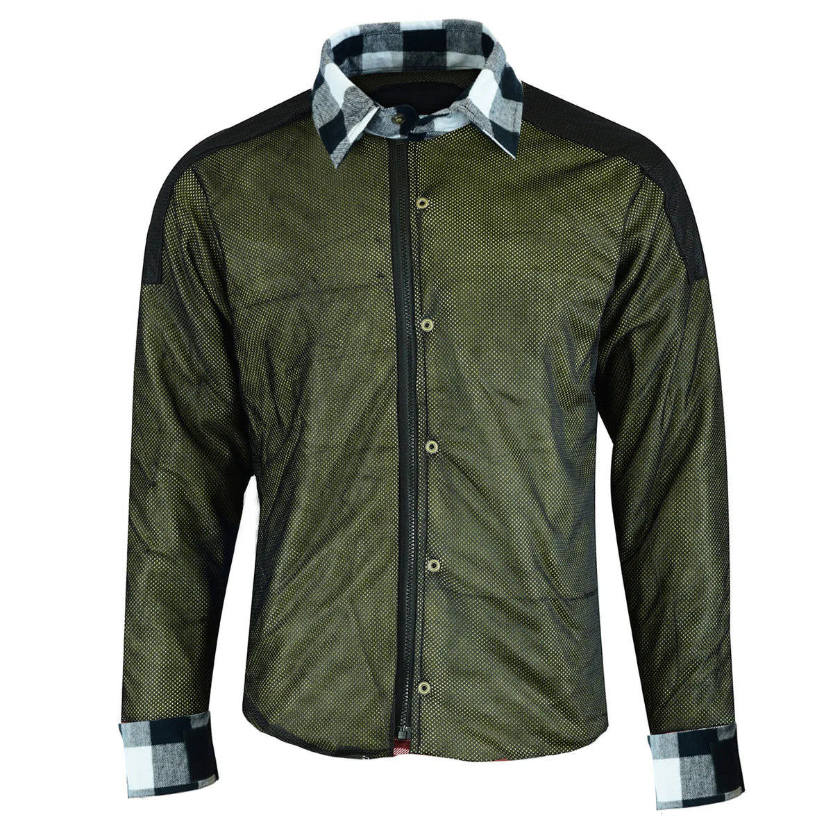 Johnny Reb Men's Waratah Protective Shirt - Black/White Check