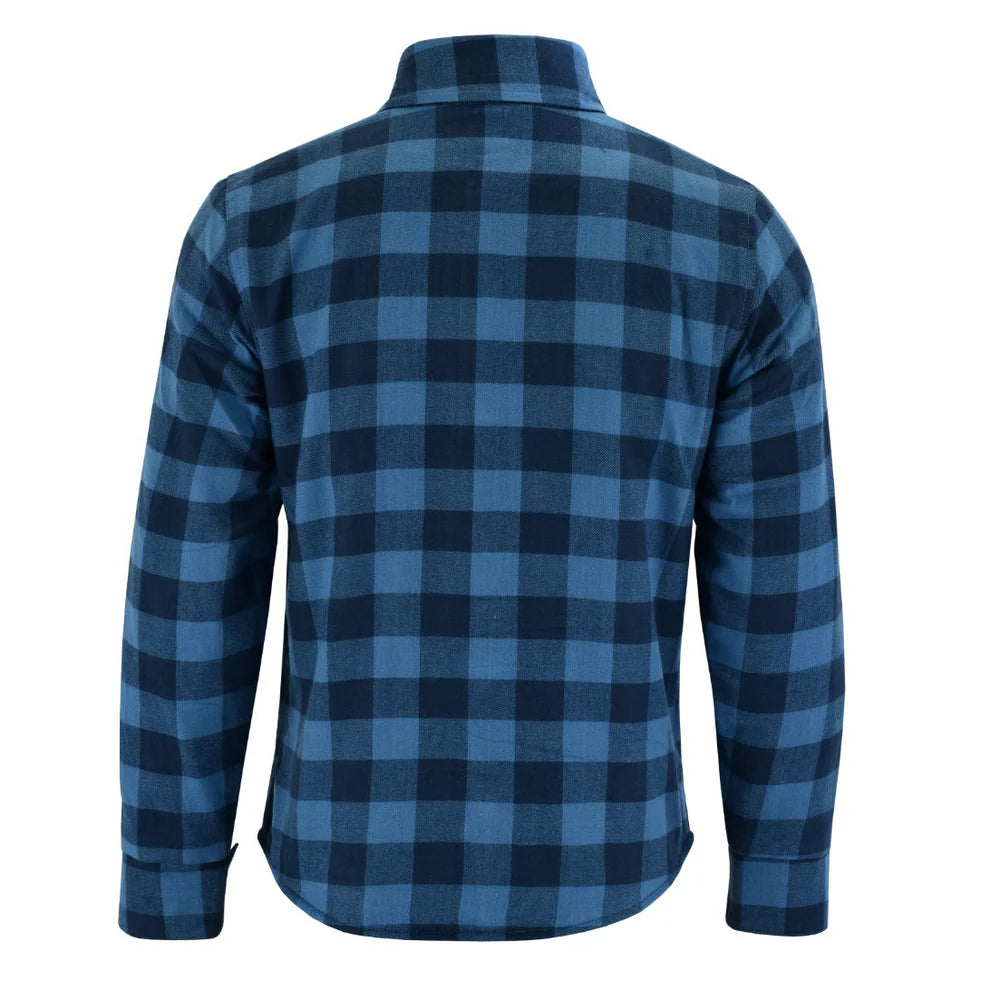 Johnny Reb Men's Waratah Protective Shirt - Navy/Blue Check