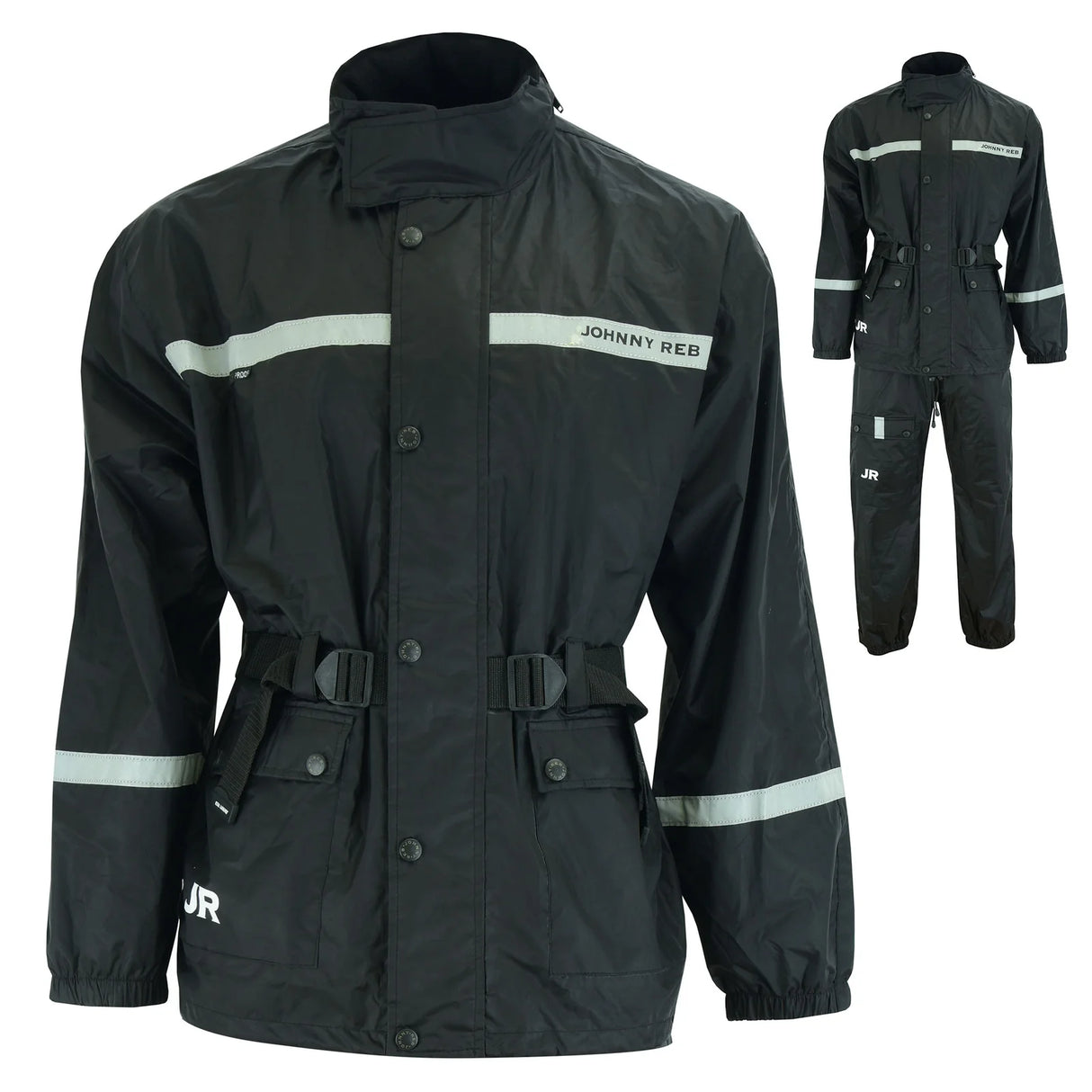 Johnny Reb Men's Bogong II Waterproof Jacket & Pants Set - Black