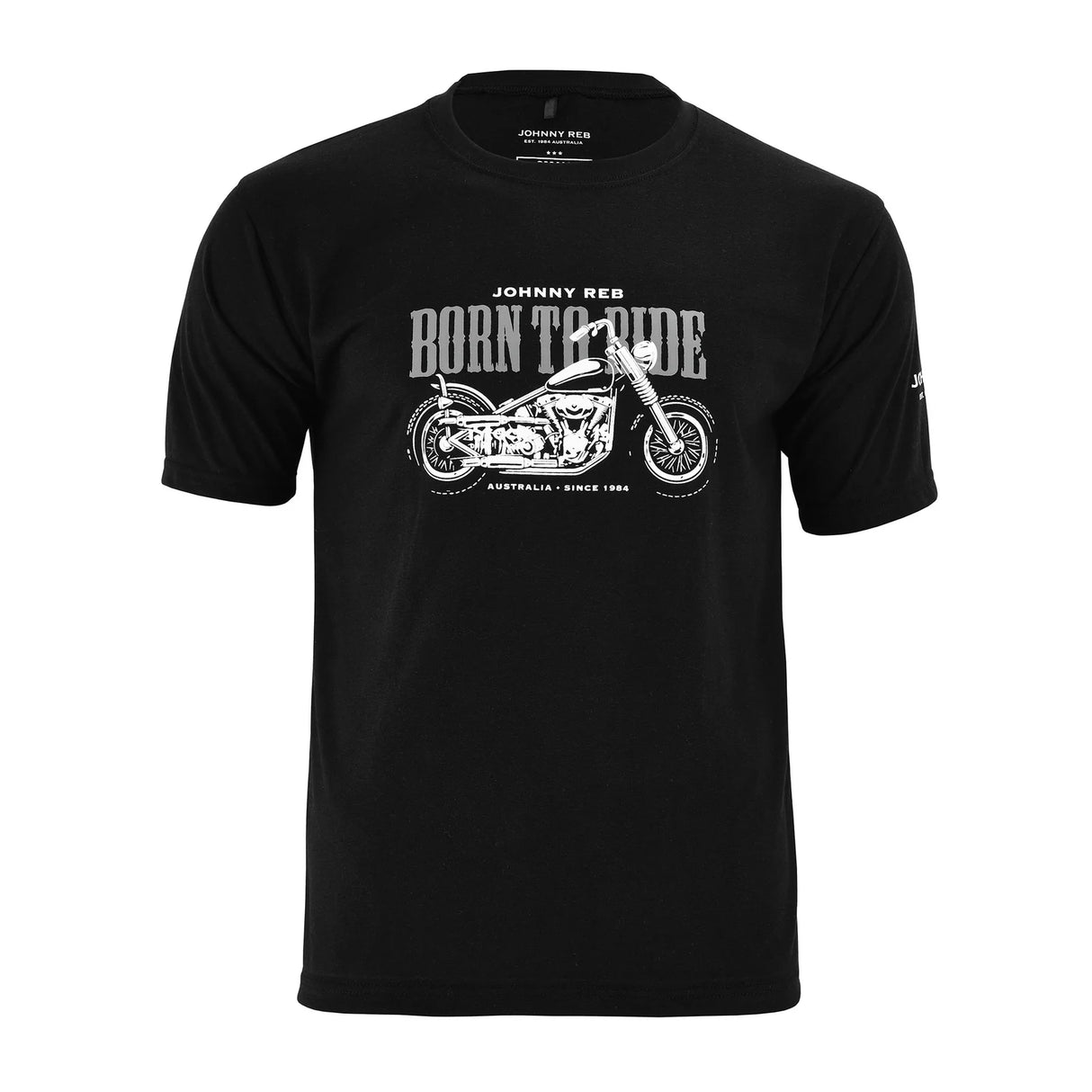 Johnny Reb Men's 'Born to Ride' T-Shirt - Black