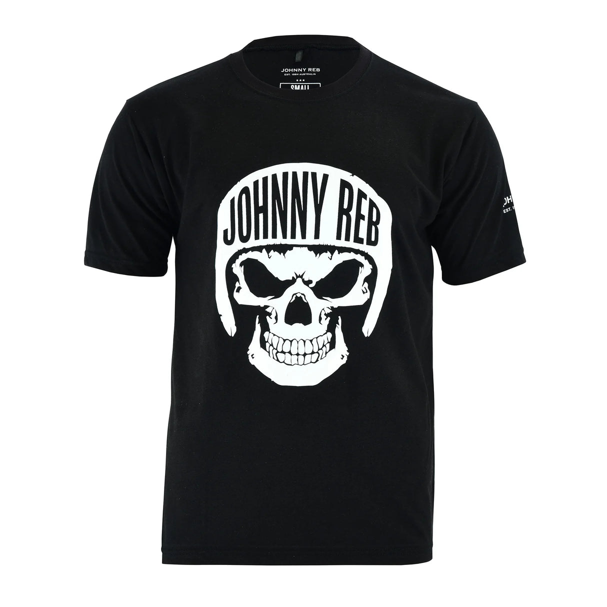 Johnny Reb Men's 'Skull Helmet' T-Shirt - Black
