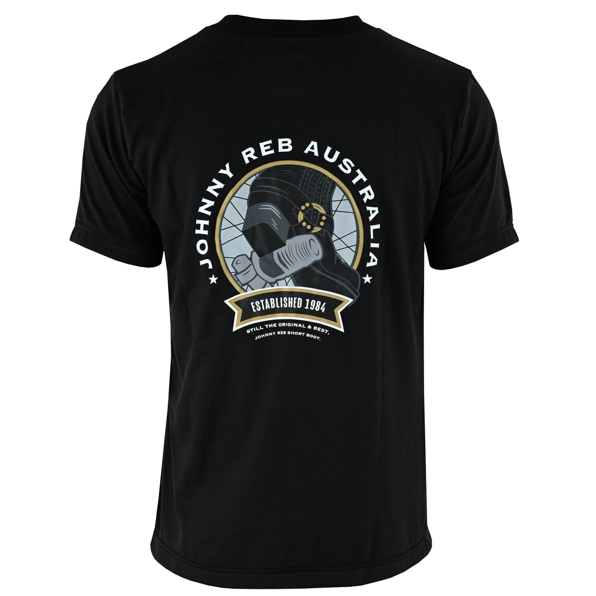 Johnny Reb Men's 'Classic Boot' T-Shirt - Black