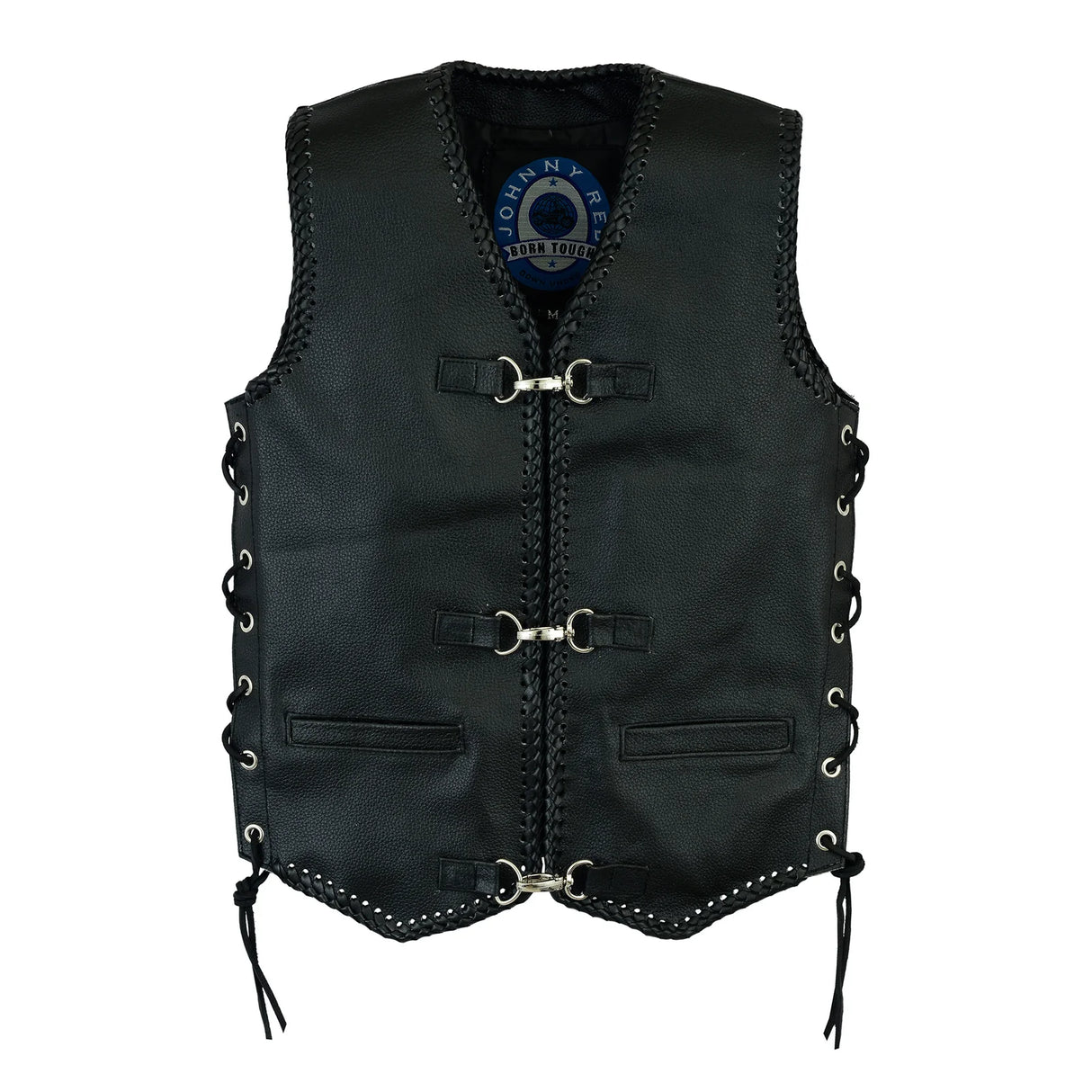 Johnny Reb Kid's Capricorn Leather Vest - Black