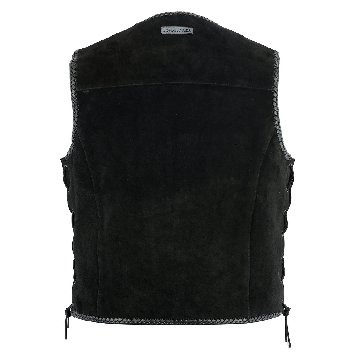 Johnny Reb Men's Bullar Suede Vest - Black