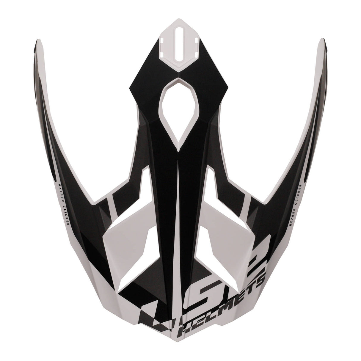 LS2 MX701 Alter Helmet Peak - Matte Black White