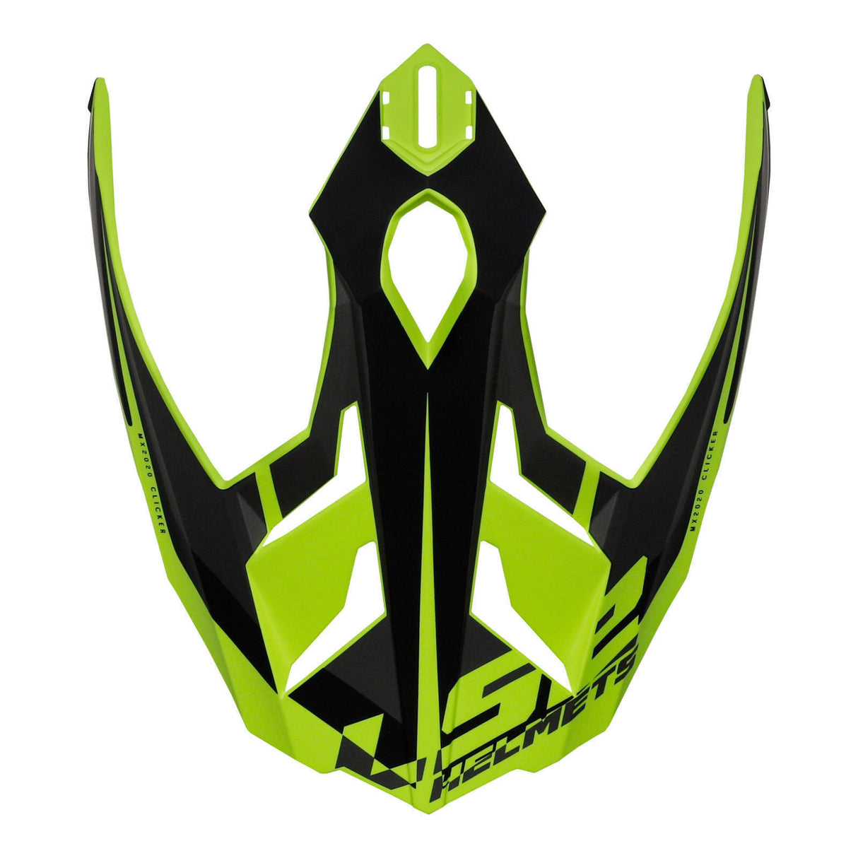 LS2 MX701 Alter Helmet Peak - Matte Black Hi-Vis Yellow