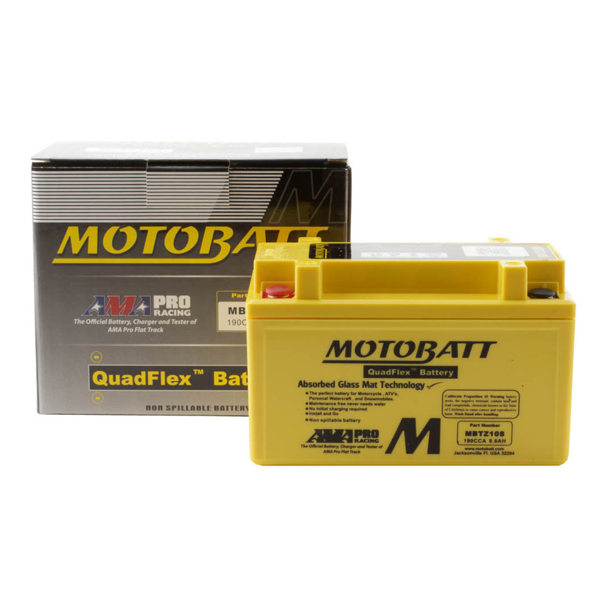 Motobatt Battery Quadflex AGM - MBTZ10S