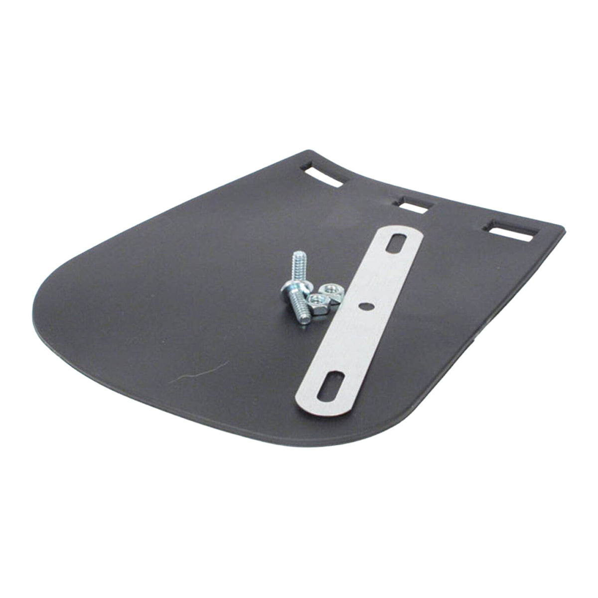 WMP MUDFLAP BLK PVC LGE MOTORCYCLE
