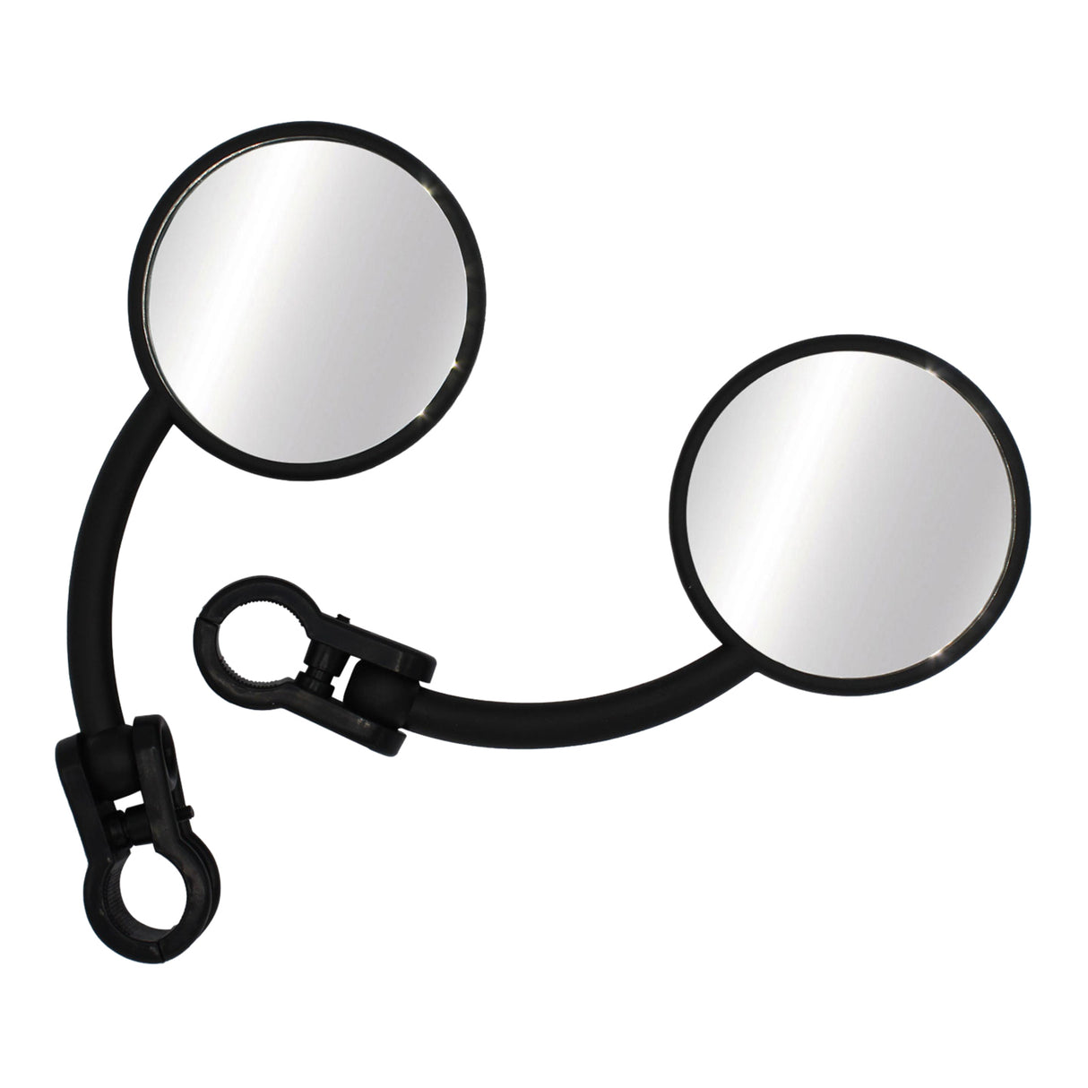 Whites Mirror Pair Universal Folding Enduro 7/8 Black