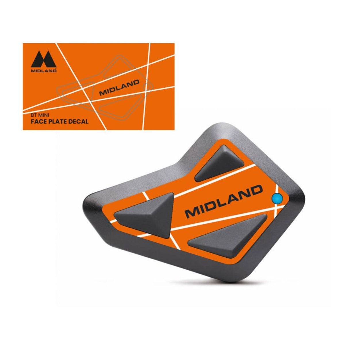 Midland Intercom Cover Orange Racing - BT Mini