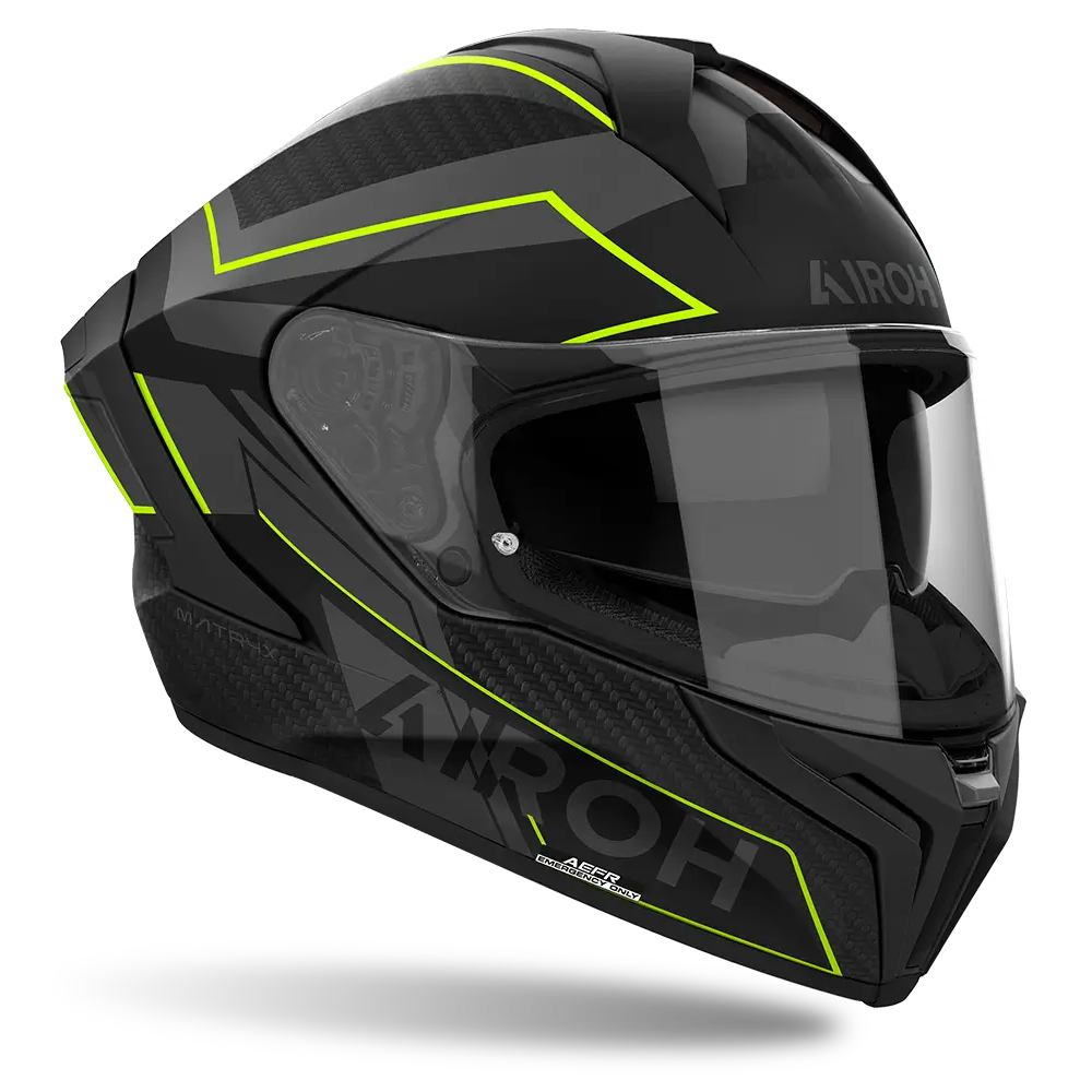 Airoh Matryx Helmet - Sentinel Yellow Matt