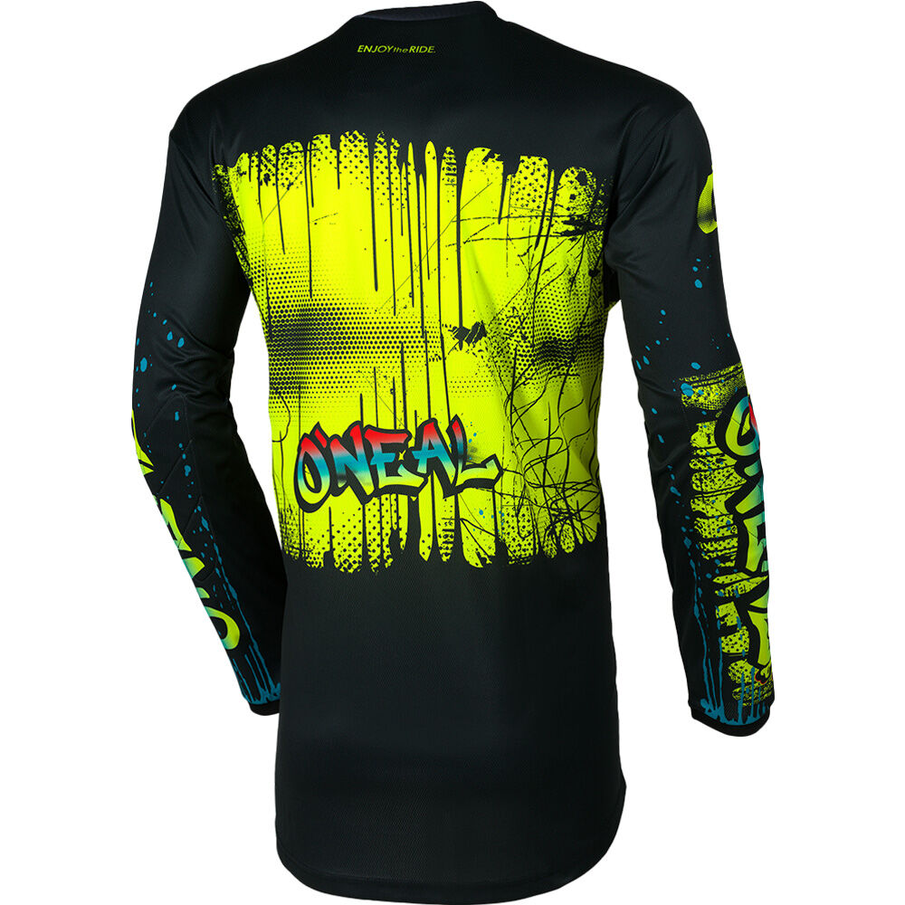Oneal 2026 Youth Element Jersey Rancid- Black/Neon Yellow
