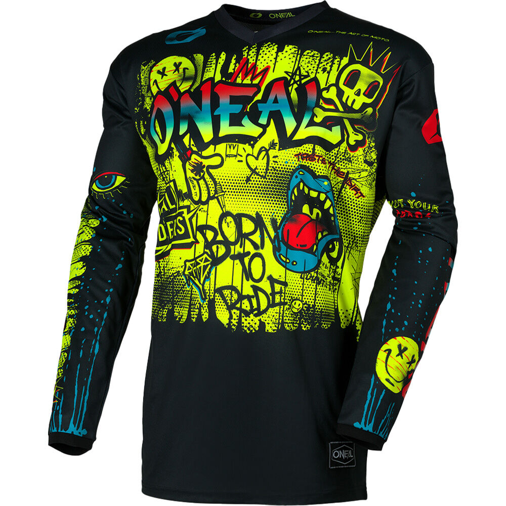 Oneal 2026 Youth Element Jersey Rancid- Black/Neon Yellow