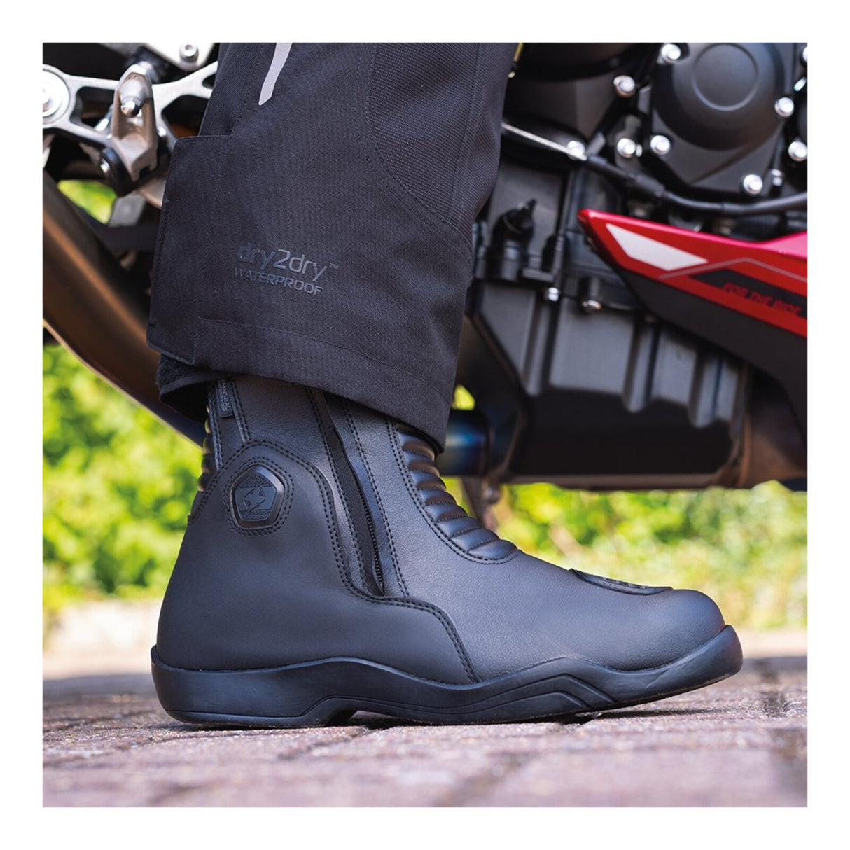 Oxford Hunter Twin ZIP MS Boot - Black