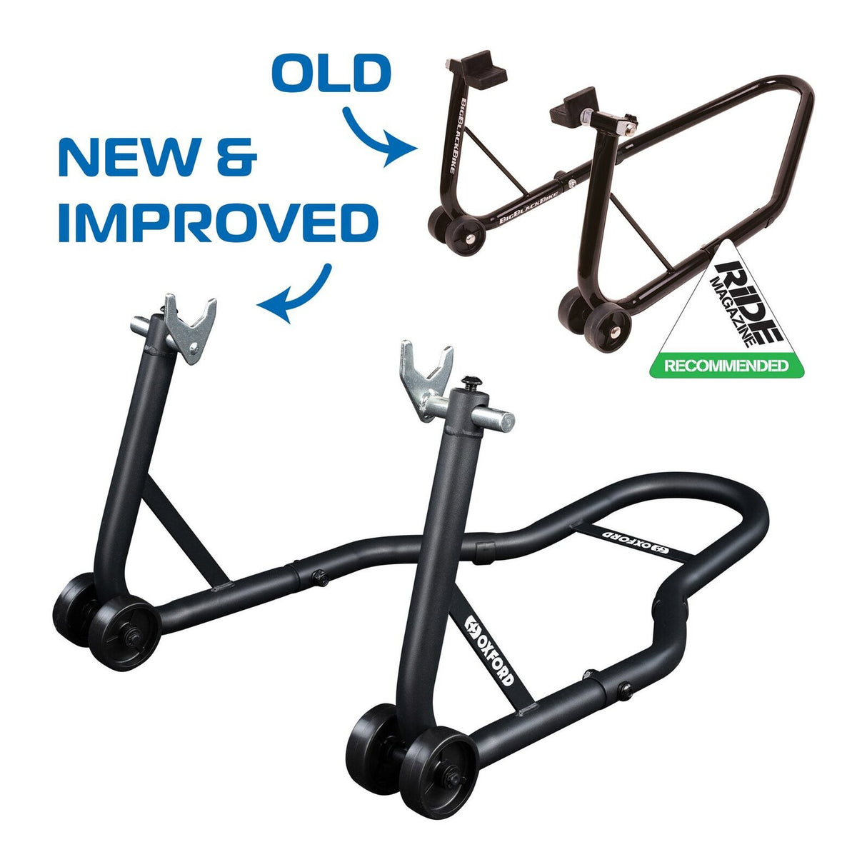 Oxford Black Rear Paddock Stand (with L & U lifters)