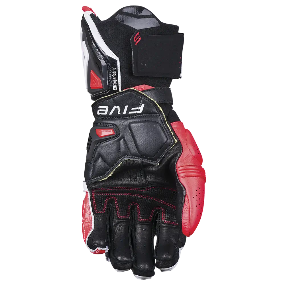 Five Men's RFX-1 EVO Gloves - White/Fluro Red