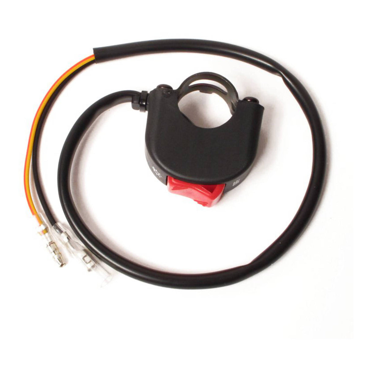 WMP SWITCH BLOCK HEADLIGHT ON-OFF (20mm) RED TOGGLE