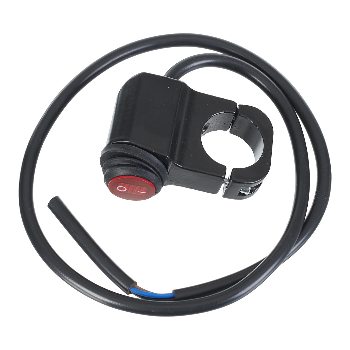 WMP 12V ROCKER SWITCH ON-OFF RED WATERPROOF H-BAR MOUNT