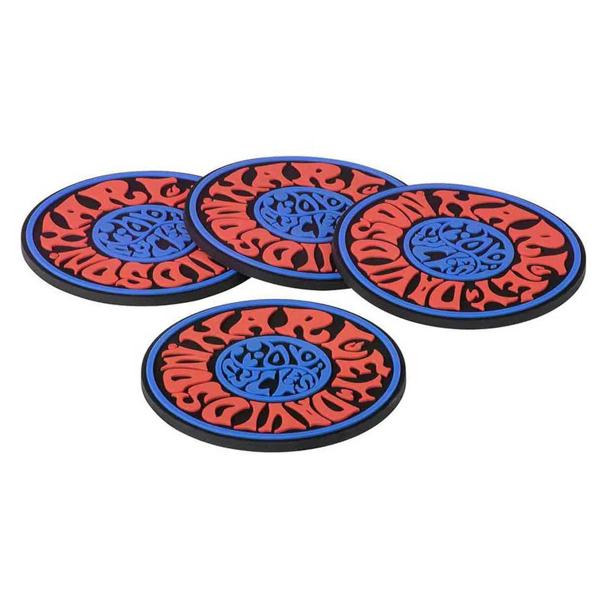 Harley-Davidson 1970s Psychedelic Coaster Set