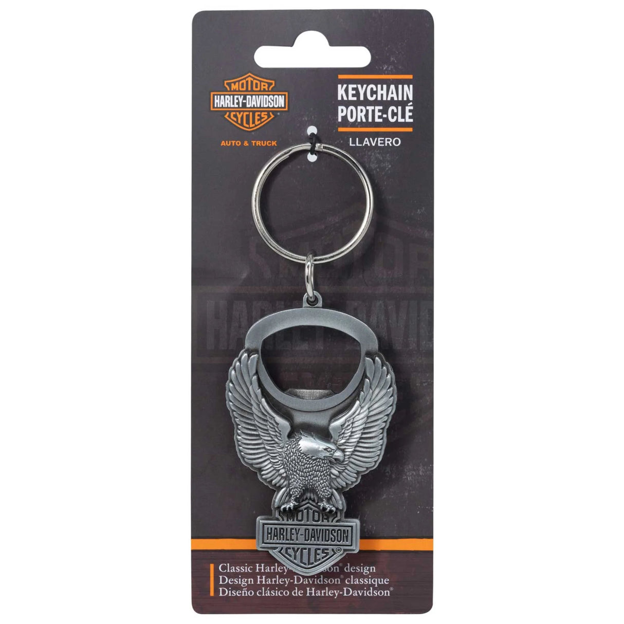 Harley-Davidson B&S w/ Eagle Bottle Opener Key Chain