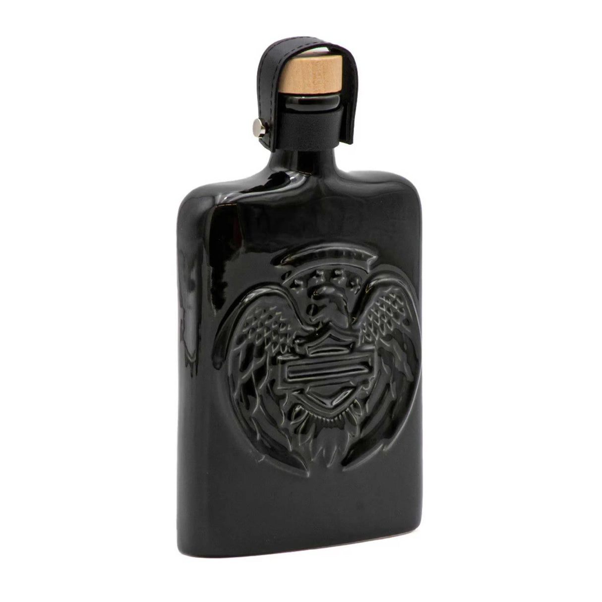 Harley-Davidson Bar & Shield Eagle Ceramic Flask