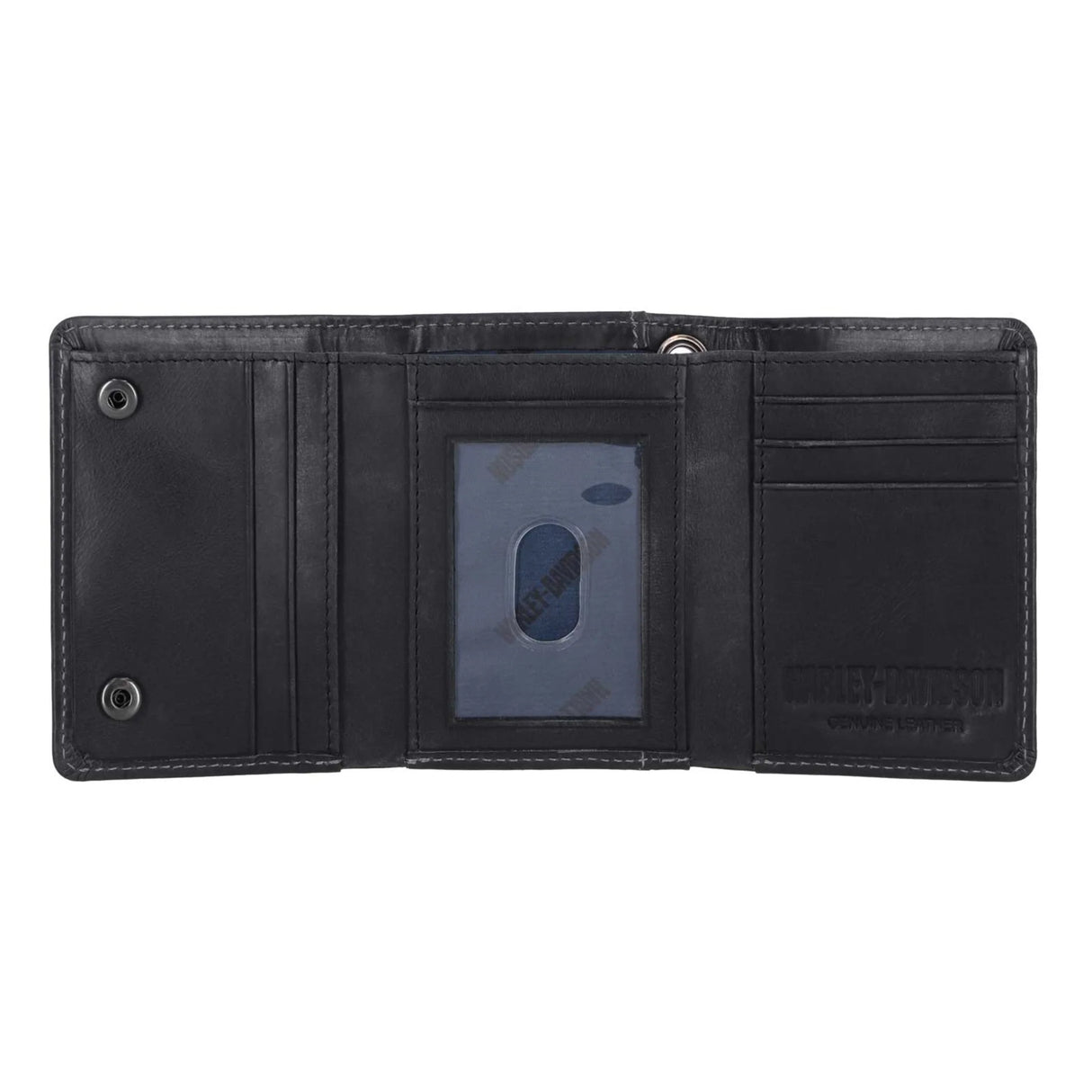 Harley-Davidson Willie G Snap Trifold Wallet - Black