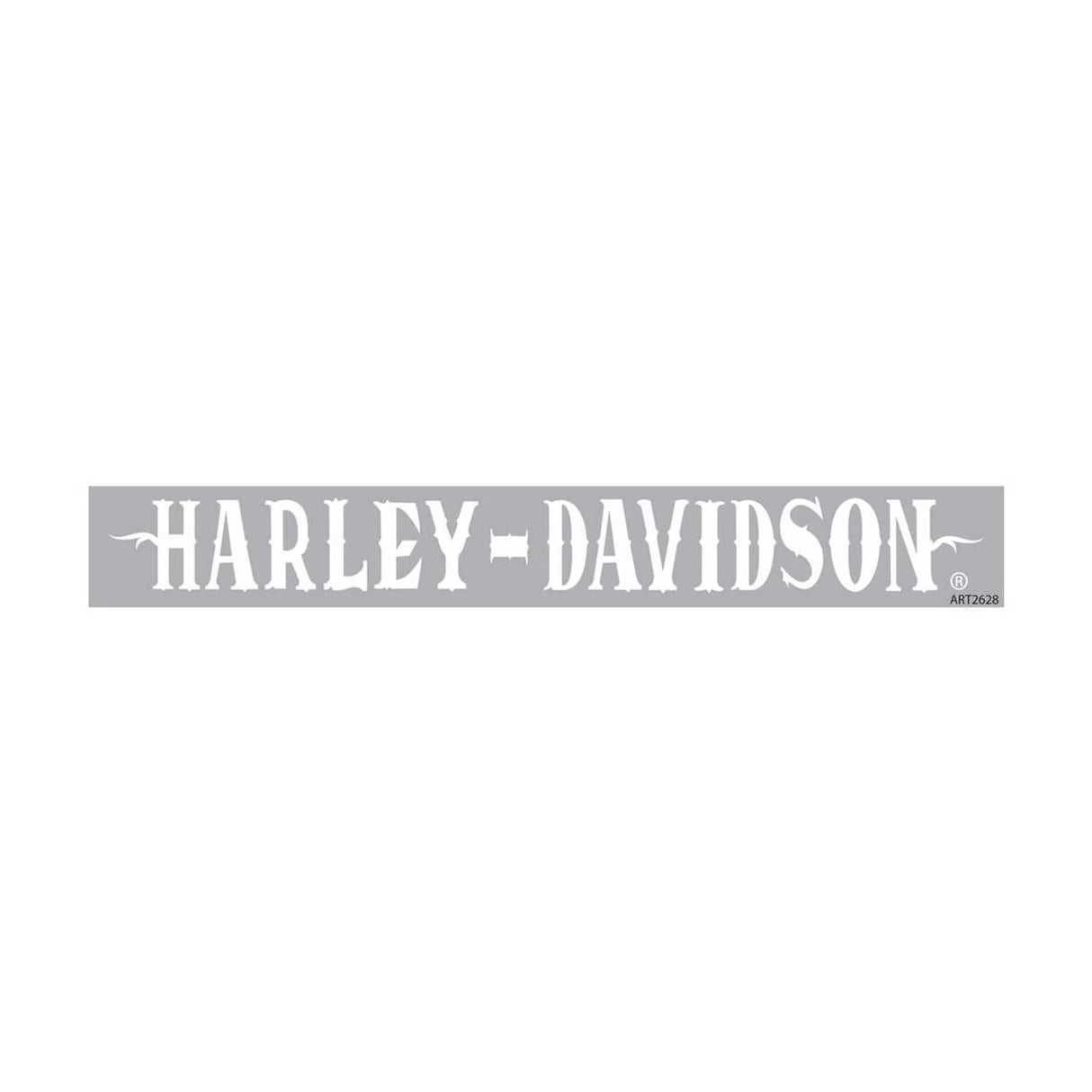 Harley-Davidson White Western Font Windshield Decal