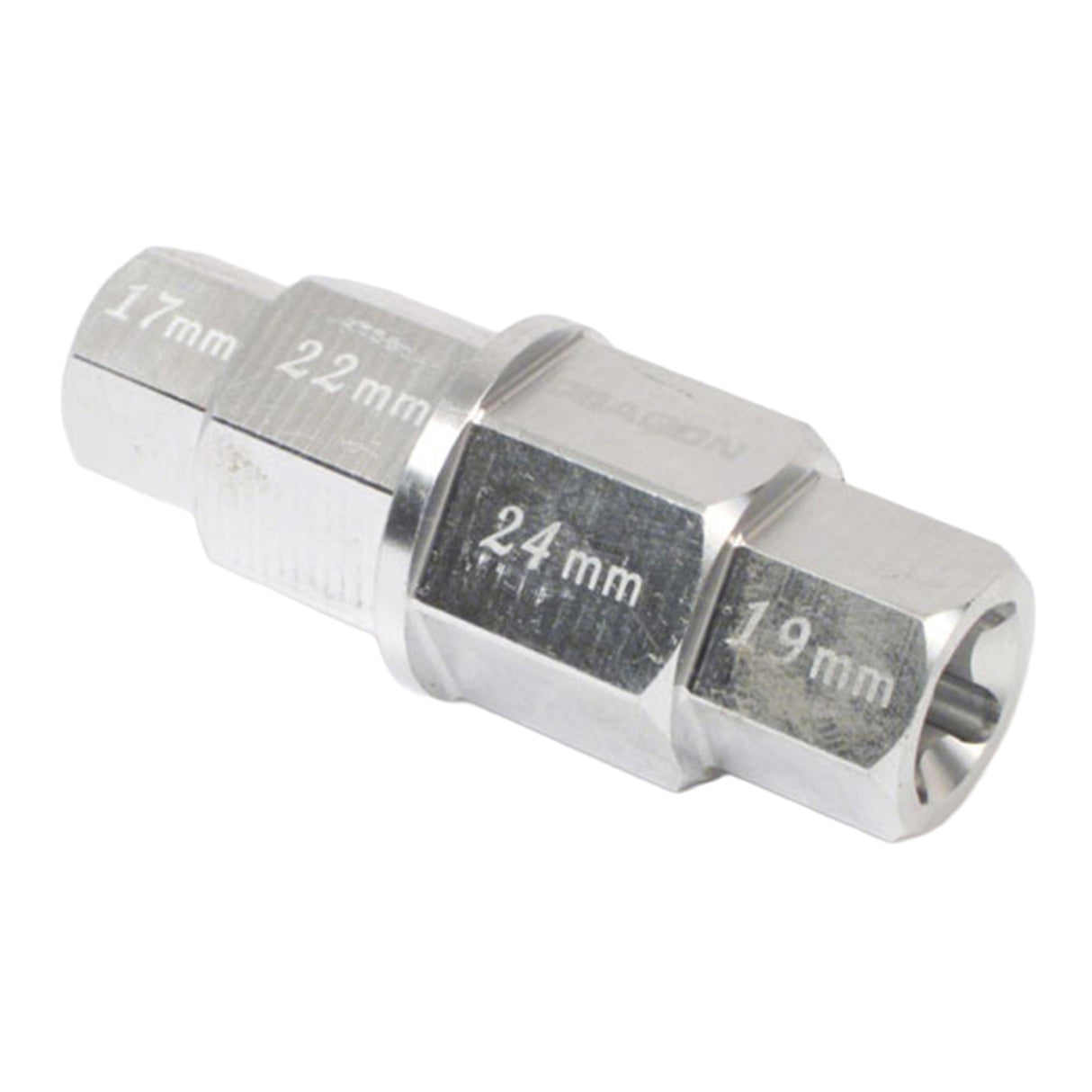 WMP 4-IN-1 HEX AXLE TOOL 17 19 22 24mm ALUM