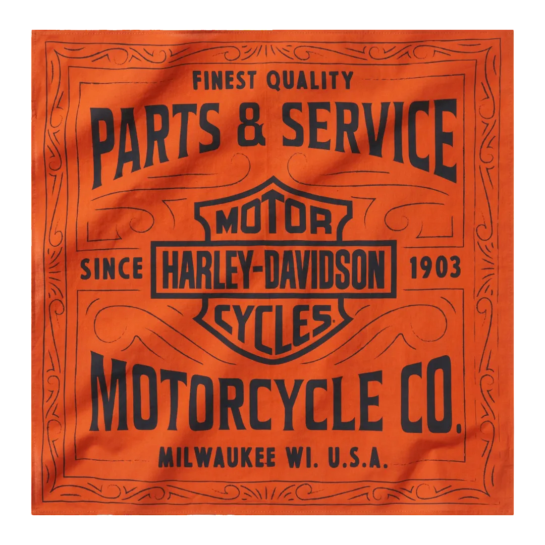 Harley-Davidson Parts & Services Bandana - Orange
