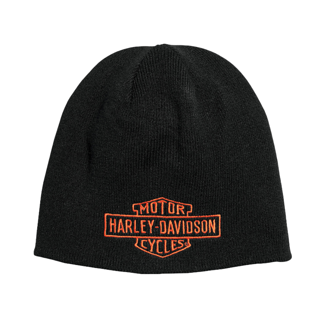 Harley-Davidson Men's Contrast Bar & Shield Knit Hat - Brown