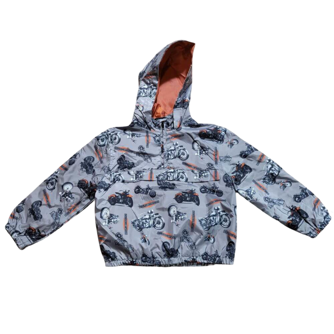 Harley-Davidson Kids 1/4 Zip Printed Windbreaker