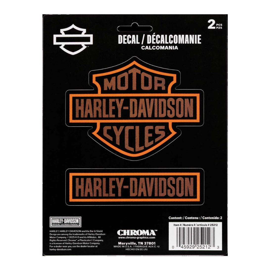 Harley-Davidon B&S 2-Piece Vinyl Decal