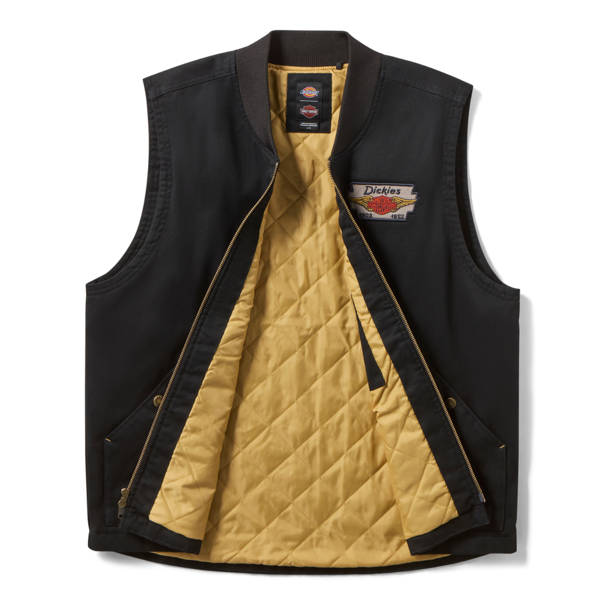 Dickies x Harley-Davidson Men's Woven Oversized Vest - Black