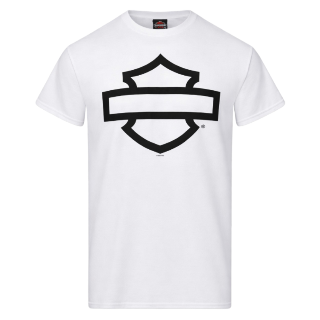 V-Twins x Harley-Davidson Open B&S On White T-Shirt