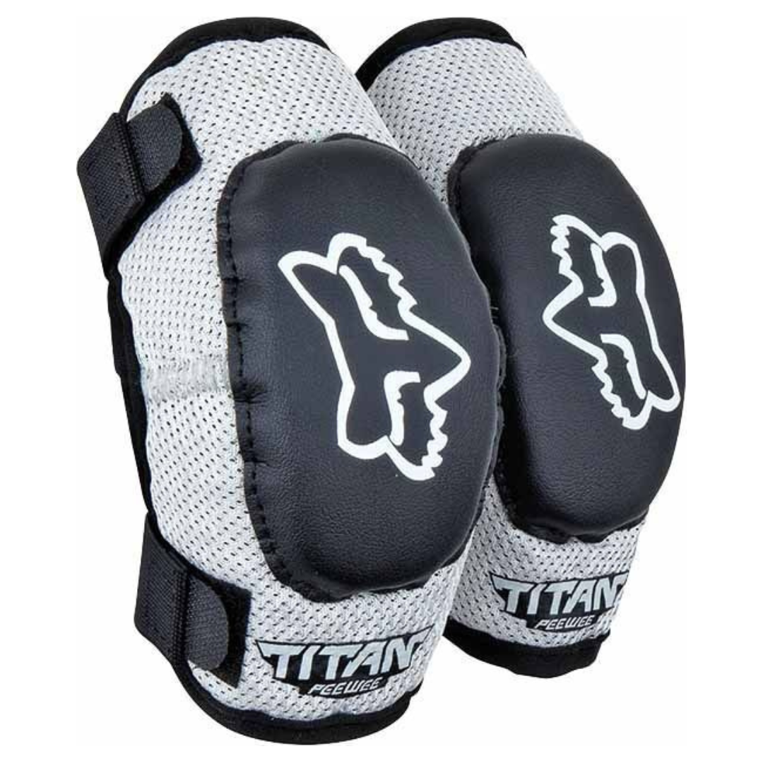 Fox Peewee Titan Elbow Guard - Black/Silver