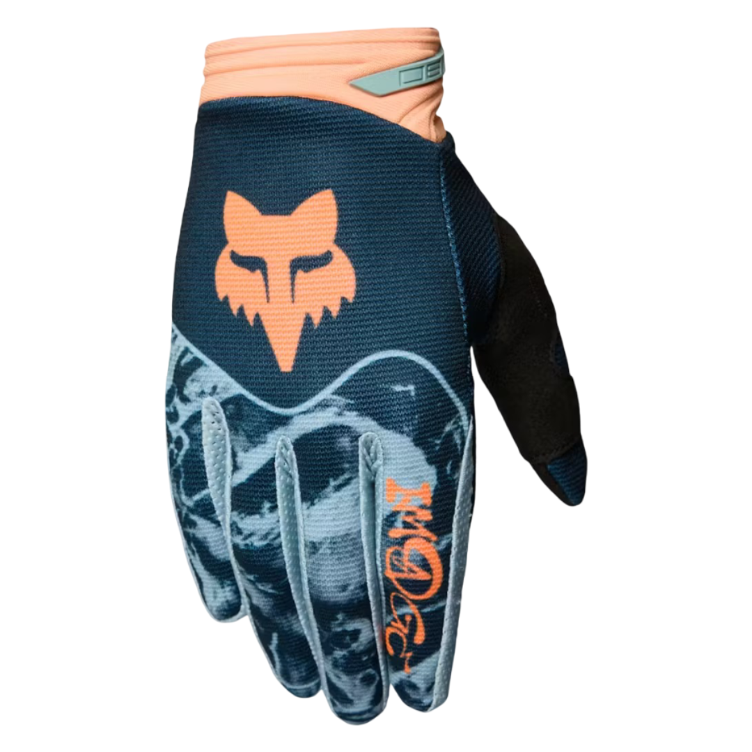 FOX 180 Image Print MX Gloves - Galaxy Blue