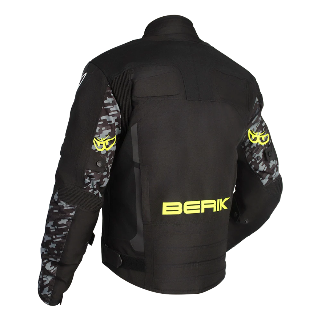 Berik Veloce Jacket - Black/Camo Hi Vis