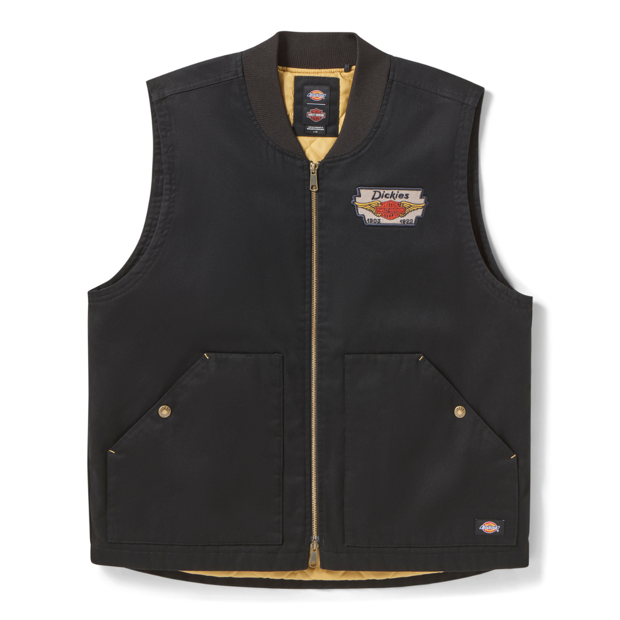 Dickies x Harley-Davidson Men's Woven Oversized Vest - Black